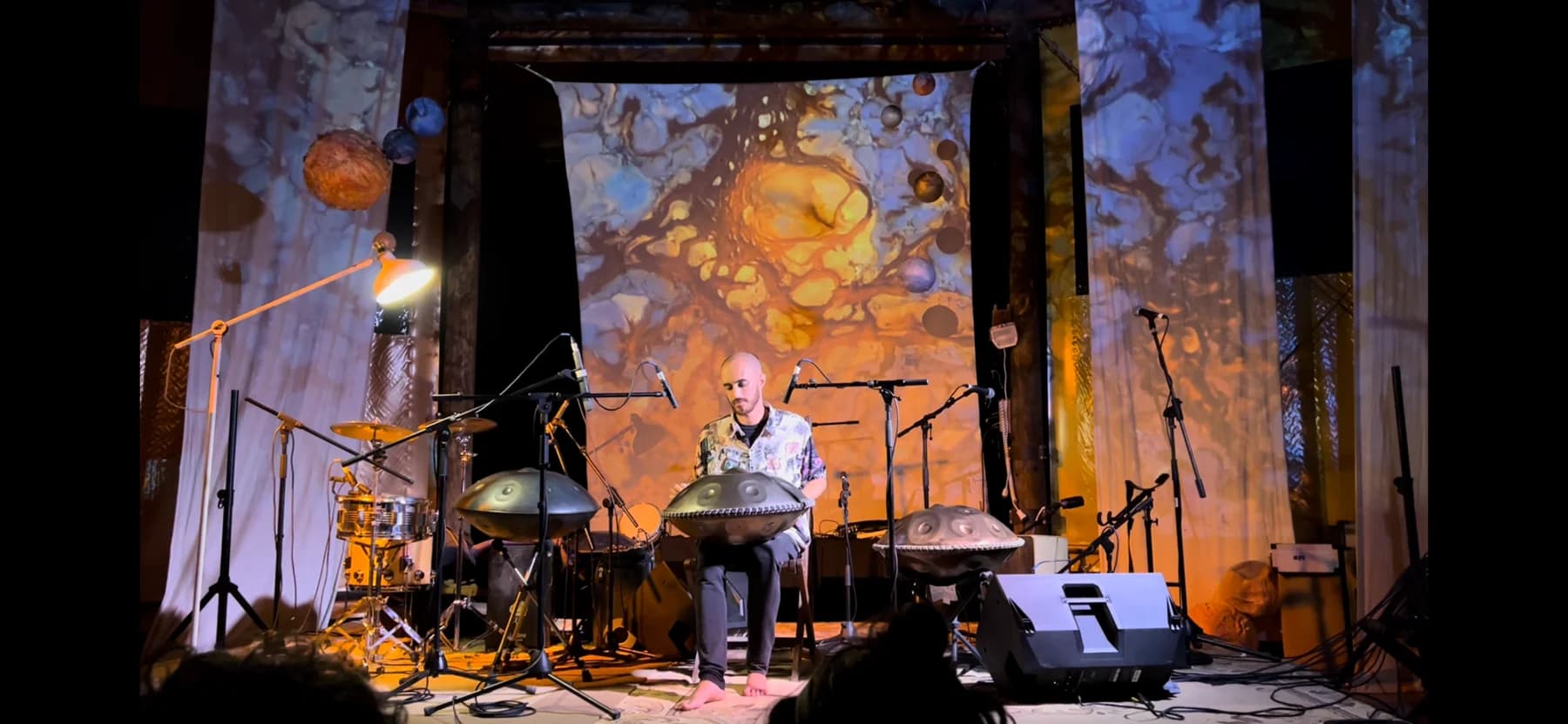 Amarok performing live at the Singading Handpan Gathering